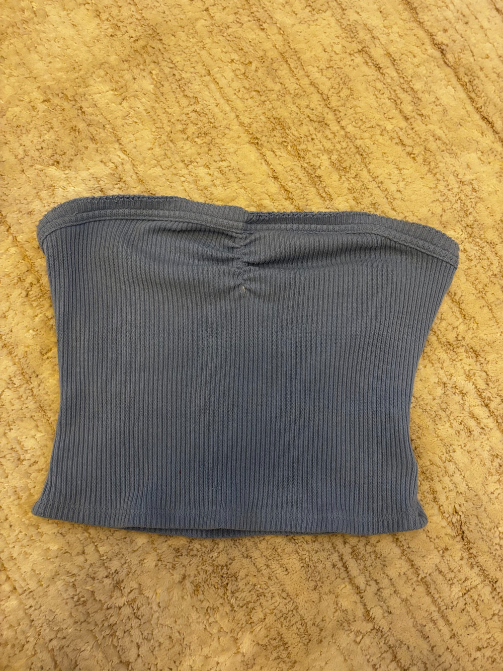 Urban Outfitters Ribbed Tube Top Blue Size M Y2K